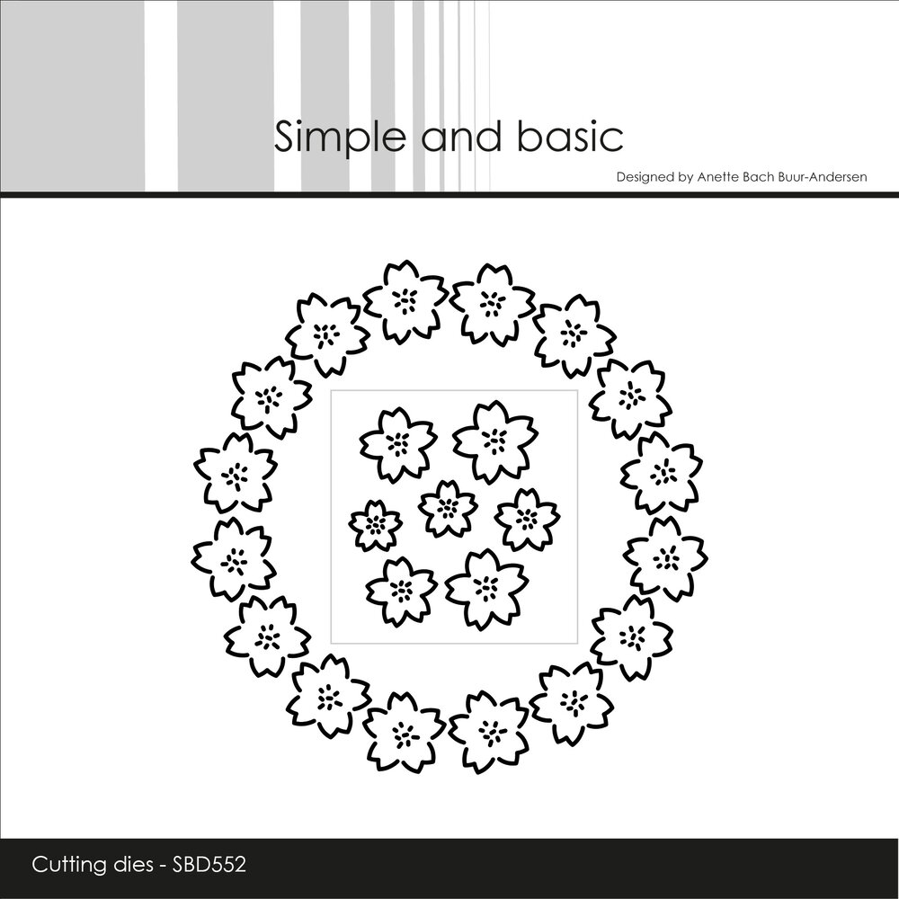 Simple and Basic Flower Wreath Dies (SBD552)