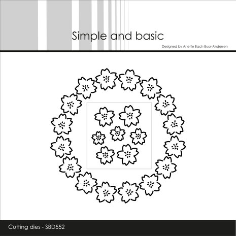 Simple and Basic Flower Wreath Dies (SBD552)