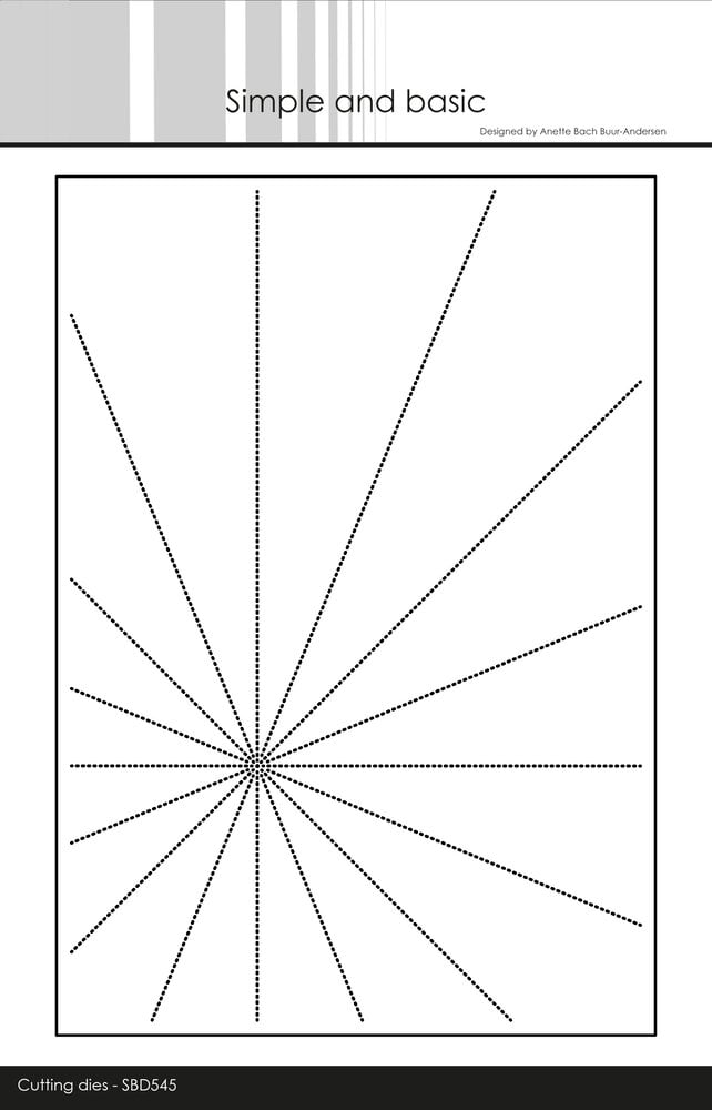 Simple and Basic Sunrays A5 Dies (SBD545)