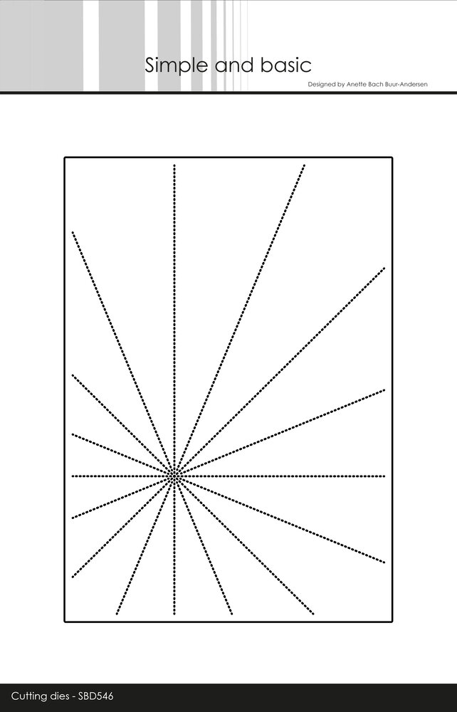 Simple and Basic Sunrays 5x7 Inch Dies (SBD546)