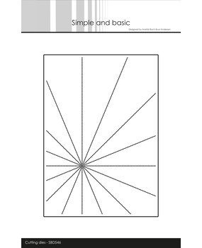 Simple and Basic Sunrays 5x7 Inch Dies (SBD546)