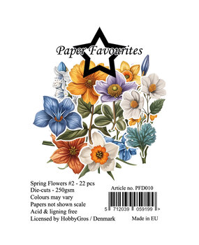 Paper Favourites Die-Cuts A7 Spring Flowers #2 (22pcs) (PFD010)