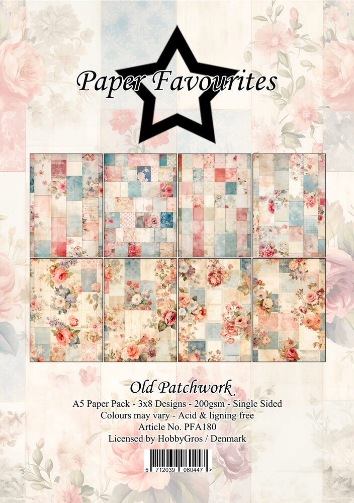 Paper Favourites Old Patchwork A5 Paper Pad (PFA180)