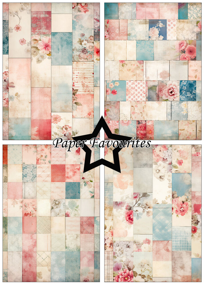 Paper Favourites Old Patchwork A5 Paper Pad (PFA180)