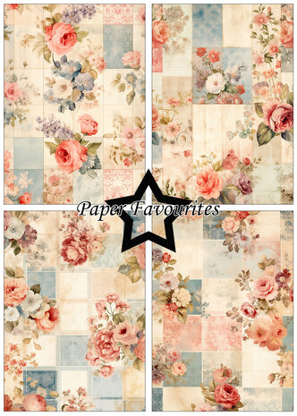 Paper Favourites Old Patchwork A5 Paper Pad (PFA180)