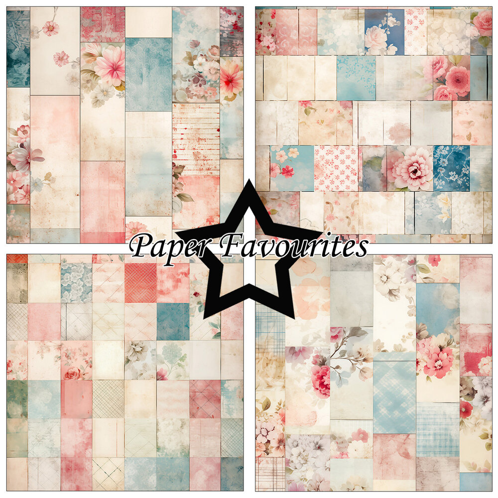 Paper Favourites Old Patchwork 12x12 Inch Paper Pad (PF739)