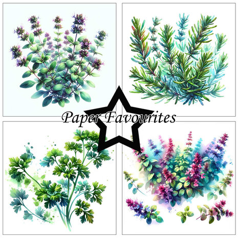 Paper Favourites Herbs 6x6 Inch Paper Pad (PF537)