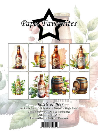 Paper Favourites Bottle of Beer A6 Paper Pad (PFA577)