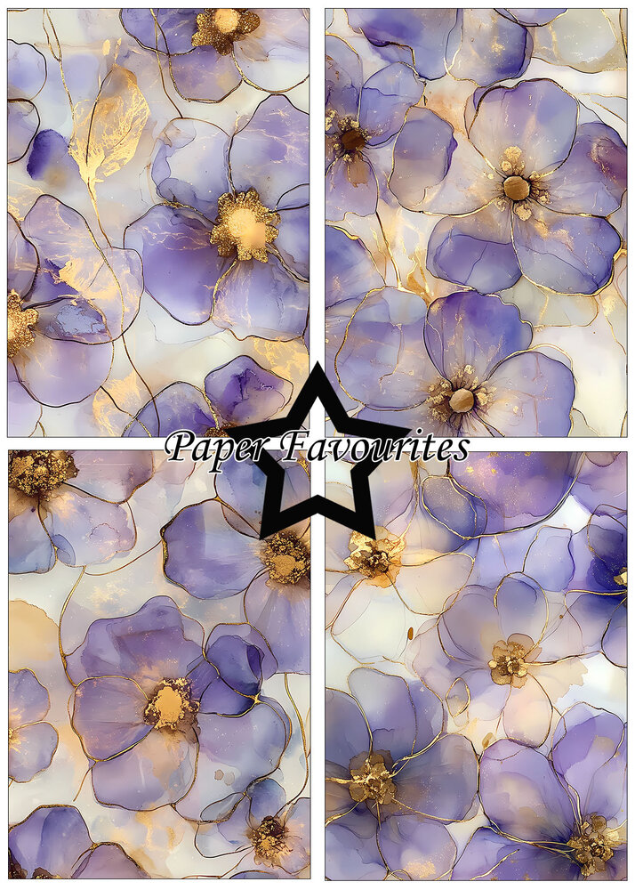 Paper Favourites Alcohol Ink Flowers A5 Paper Pad (PFA177)