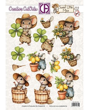 Creatief Art Sweet Little Mice 02 Creative CutOuts (CCO-018) Creatief Art Sweet Little Mice 02 Creative CutOuts (CCO-018)