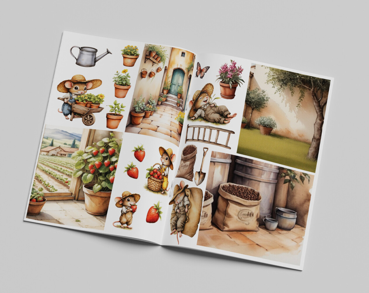 Creatief Art Sweet Little Mice Book Creative CutOuts (CCOBOEK-003)