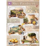 Creatief Art Mice Paradise 01 Card Kit (RE2530-0185)