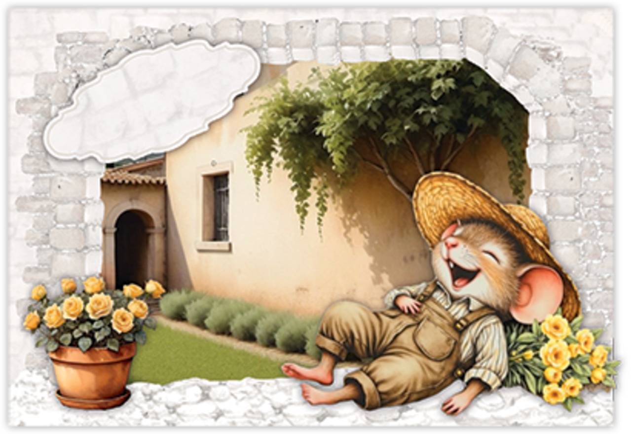 Creatief Art Mice Paradise 01 Card Kit (RE2530-0185)