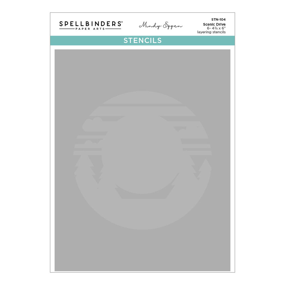 Spellbinders Classic Road Legends Stencil Scenic Drive (STN-104) Spellbinders Classic Road Legends Stencil Scenic Drive (STN-104)