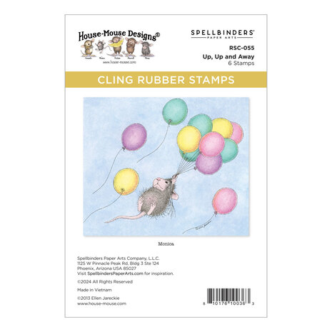 Spellbinders House-Mouse Rare Bloom Cling Rubber Stamps Up, Up and Away (RSC-055) Spellbinders House-Mouse Rare Bloom Cling Rubber Stamps Up, Up and Away (RSC-055)