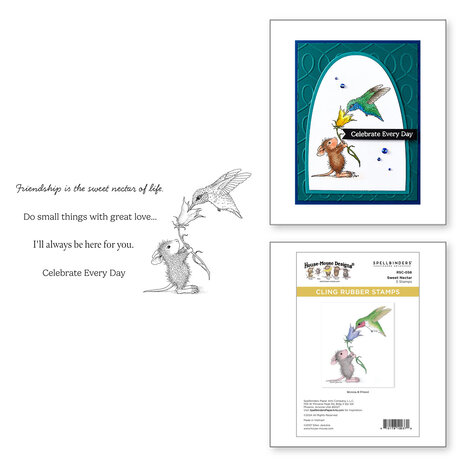 Spellbinders House-Mouse Rare Bloom Cling Rubber Stamps Sweet Nectar (RSC-056) Spellbinders House-Mouse Rare Bloom Cling Rubber Stamps Sweet Nectar (RSC-056)