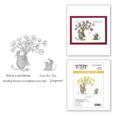 Spellbinders House-Mouse Rare Bloom Cling Rubber Stamps Rare Bloom (RSC-054) Spellbinders House-Mouse Rare Bloom Cling Rubber Stamps Rare Bloom (RSC-054)