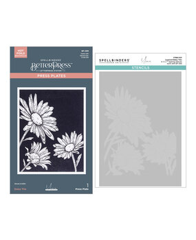 Spellbinders Daisy Trio BetterPress and Stencil Bundle (BD-0946) Spellbinders Daisy Trio BetterPress and Stencil Bundle (BD-0946)