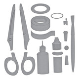 Spellbinders Crafty Babe with Simple Stories Etched Dies Crafty Tools (S4-1467)