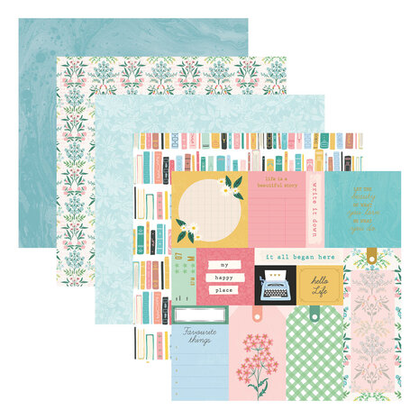 Spellbinders Rosie's Studio Hello It's Me! 12x12 Inch Designer Paper Pack (168833) (DISCONTINUED) Spellbinders Rosie's Studio Hello It's Me! 12x12 Inch Designer Paper Pack (168833) (DISCONTINUED)