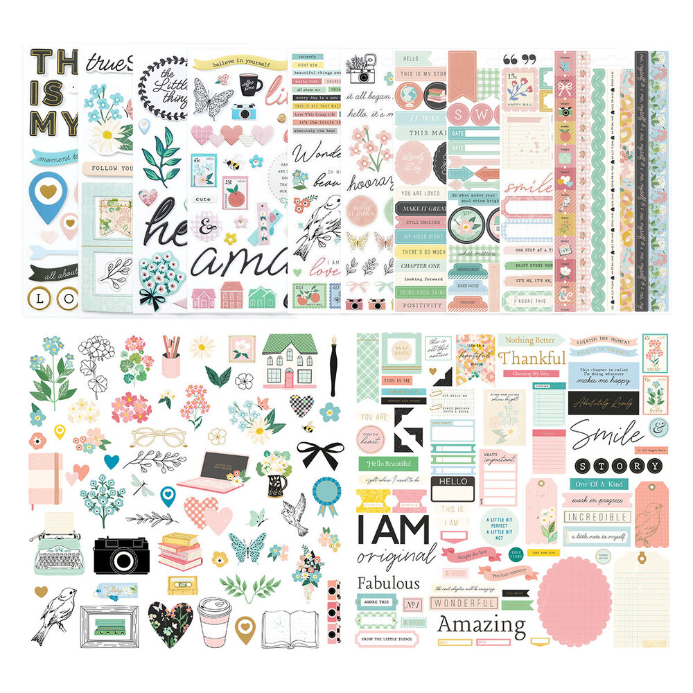 Spellbinders Rosie's Studio Hello It's Me! Embellishment Bundle (RBD-010) (DISCONTINUED) Spellbinders Rosie's Studio Hello It's Me! Embellishment Bundle (RBD-010) (DISCONTINUED)