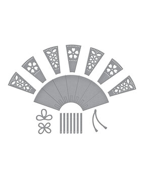 Spellbinders Spring in Kyoto Etched Dies Fan & Bow (S4-1440)