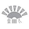 Spellbinders Spring in Kyoto Etched Dies Fan & Bow (S4-1440) Spellbinders Spring in Kyoto Etched Dies Fan & Bow (S4-1440)