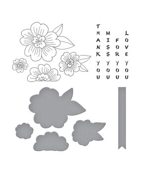 Spellbinders Spring in Kyoto BetterPress Plate & Die Set Blossoms & Sentiments (BP-292) Spellbinders Spring in Kyoto BetterPress Plate & Die Set Blossoms & Sentiments (BP-292)