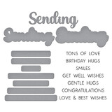 Spellbinders Wildflowers Clear Stamp & Die Set Sending Smiles Sentiments (SDS-202)