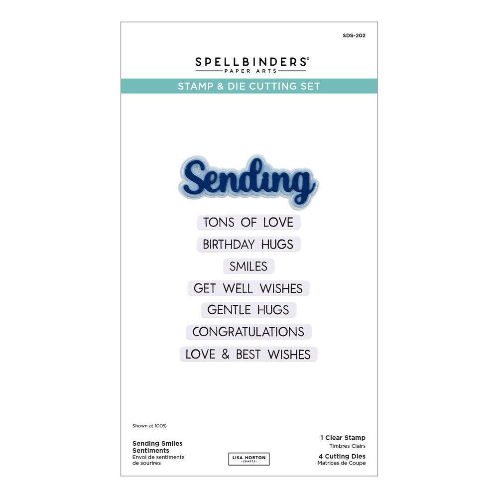 Spellbinders Wildflowers Clear Stamp & Die Set Sending Smiles Sentiments (SDS-202) Spellbinders Wildflowers Clear Stamp & Die Set Sending Smiles Sentiments (SDS-202)