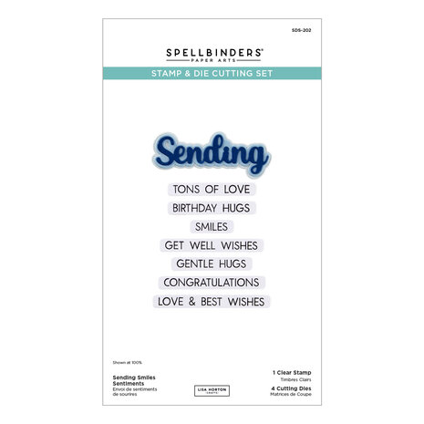 Spellbinders Wildflowers Clear Stamp & Die Set Sending Smiles Sentiments (SDS-202) Spellbinders Wildflowers Clear Stamp & Die Set Sending Smiles Sentiments (SDS-202)