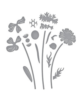 Spellbinders Wildflowers Etched Dies Layered Wildflowers (S4-1430)