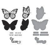 Spellbinders Wildflowers Press Plate & Die Set Butterfly Silhouettes Registration (BPR-028) Spellbinders Wildflowers Press Plate & Die Set Butterfly Silhouettes Registration (BPR-028)
