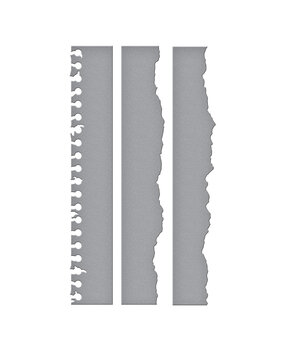 Spellbinders Take Note Etched Dies Torn Paper Edges (S2-444)
