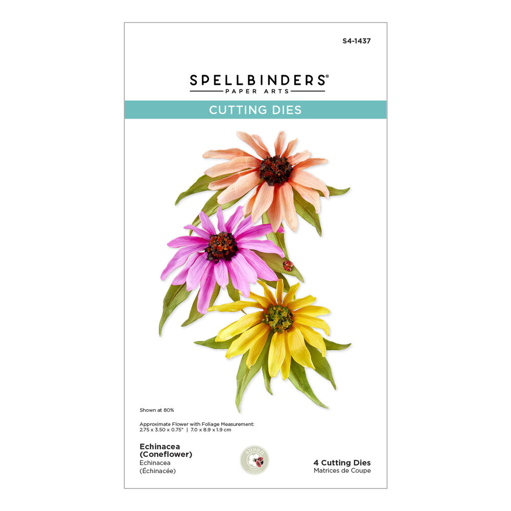 Spellbinders Summer Solstice Garden Etched Dies Echinacea (Coneflower) (S4-1437) Spellbinders Summer Solstice Garden Etched Dies Echinacea (Coneflower) (S4-1437)