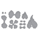 Spellbinders Summer Solstice Garden Etched Dies Begonia and Ladybugs (S4-1435)