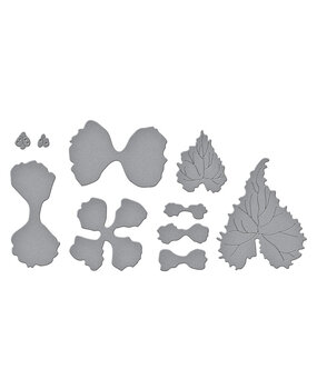 Spellbinders Summer Solstice Garden Etched Dies Begonia and Ladybugs (S4-1435)