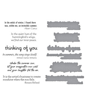 Spellbinders Summer Solstice Garden BetterPress Plate & Die Set Sentiments (BP-297) Spellbinders Summer Solstice Garden BetterPress Plate & Die Set Sentiments (BP-297)