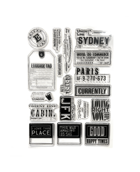 Elizabeth Craft Designs Once in a Lifetime Stamps Travels From The Past 3 (CS408)