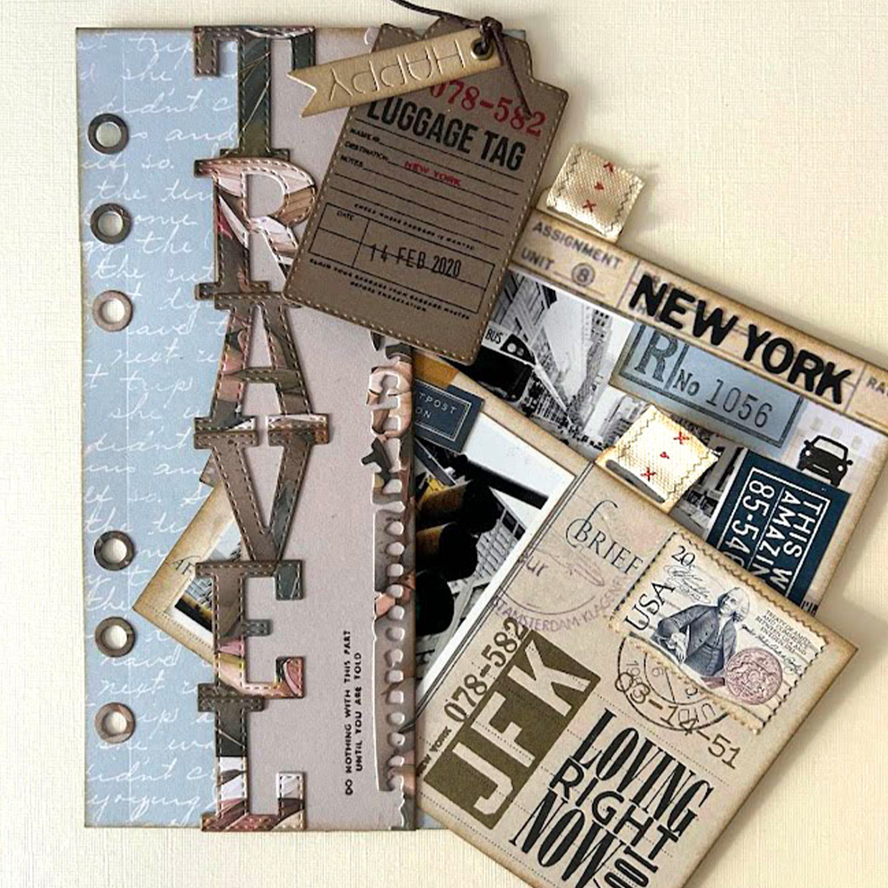 Elizabeth Craft Designs Once in a Lifetime Stamps Travels From The Past 3 (CS408)