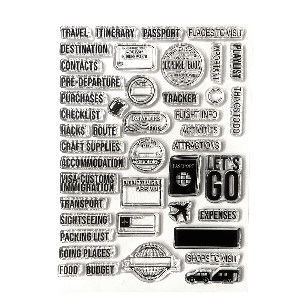 Elizabeth Craft Designs Once in a Lifetime Stamps Travel Journal (CS409)