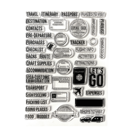 Elizabeth Craft Designs Once in a Lifetime Stamps Travel Journal (CS409)