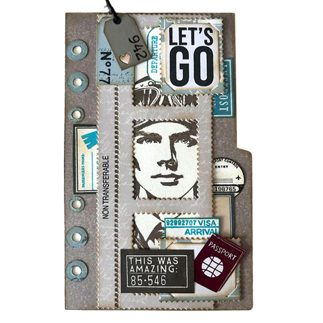 Elizabeth Craft Designs Once in a Lifetime Stamps Travel Journal (CS409)
