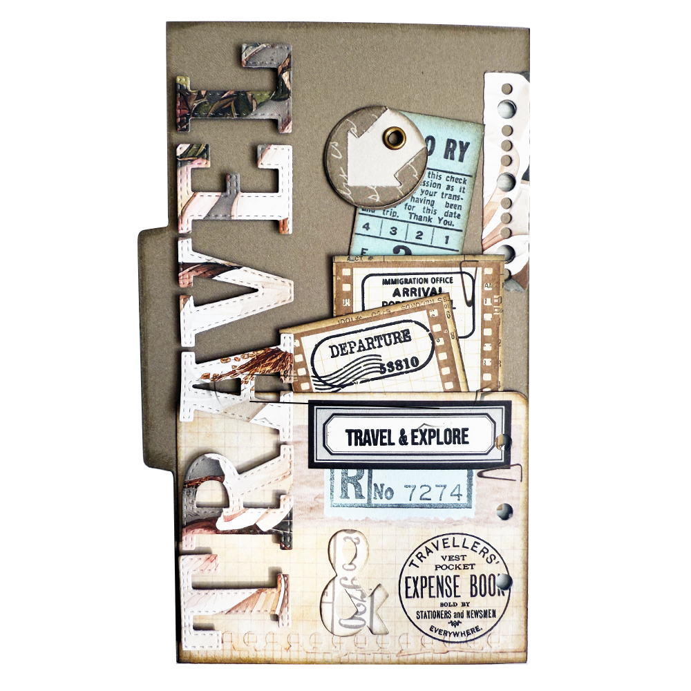 Elizabeth Craft Designs Once in a Lifetime Stamps Travel Journal (CS409)