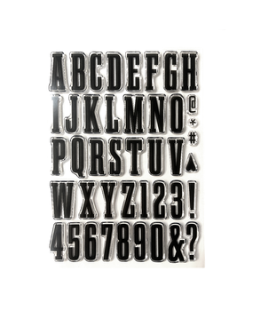 Elizabeth Craft Designs Once in a Lifetime Stamps Bold Alphabet (CS410)