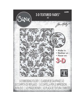 Sizzix 3D Texture Fades by Tim Holtz A5 Botanical Large (666888)