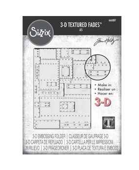 Sizzix 3D Texture Fades by Tim Holtz A5 Foundry Large (666887)