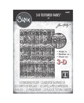 Sizzix 3D Texture Fades by Tim Holtz A5 Typewriter Large (666885)