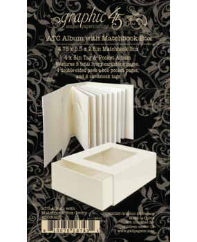 Graphic 45 ATC Album with Matchbook Box Ivory (4503028) Graphic 45 ATC Album with Matchbook Box Ivory (4503028)