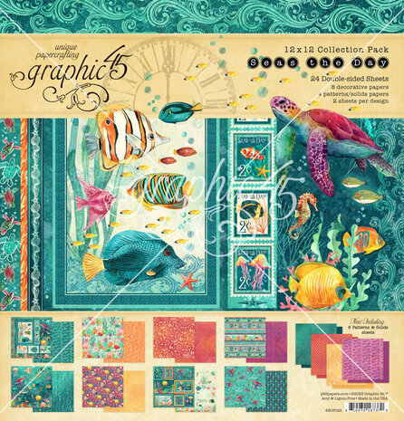Graphic 45 Seas the Day 12x12 Inch Collection Pack (4503022) Graphic 45 Seas the Day 12x12 Inch Collection Pack (4503022)